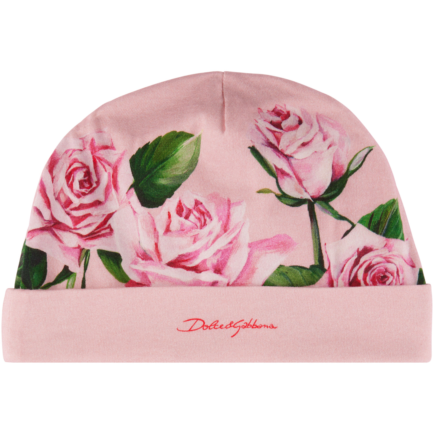  Dolce&gabbana Baby Pink Rose Print Jumpsuit Set 