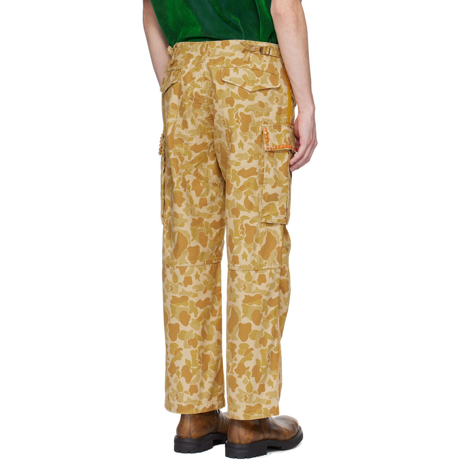 Coût De La Liberté Yellow Cooper Camouflage Cargo Pants 