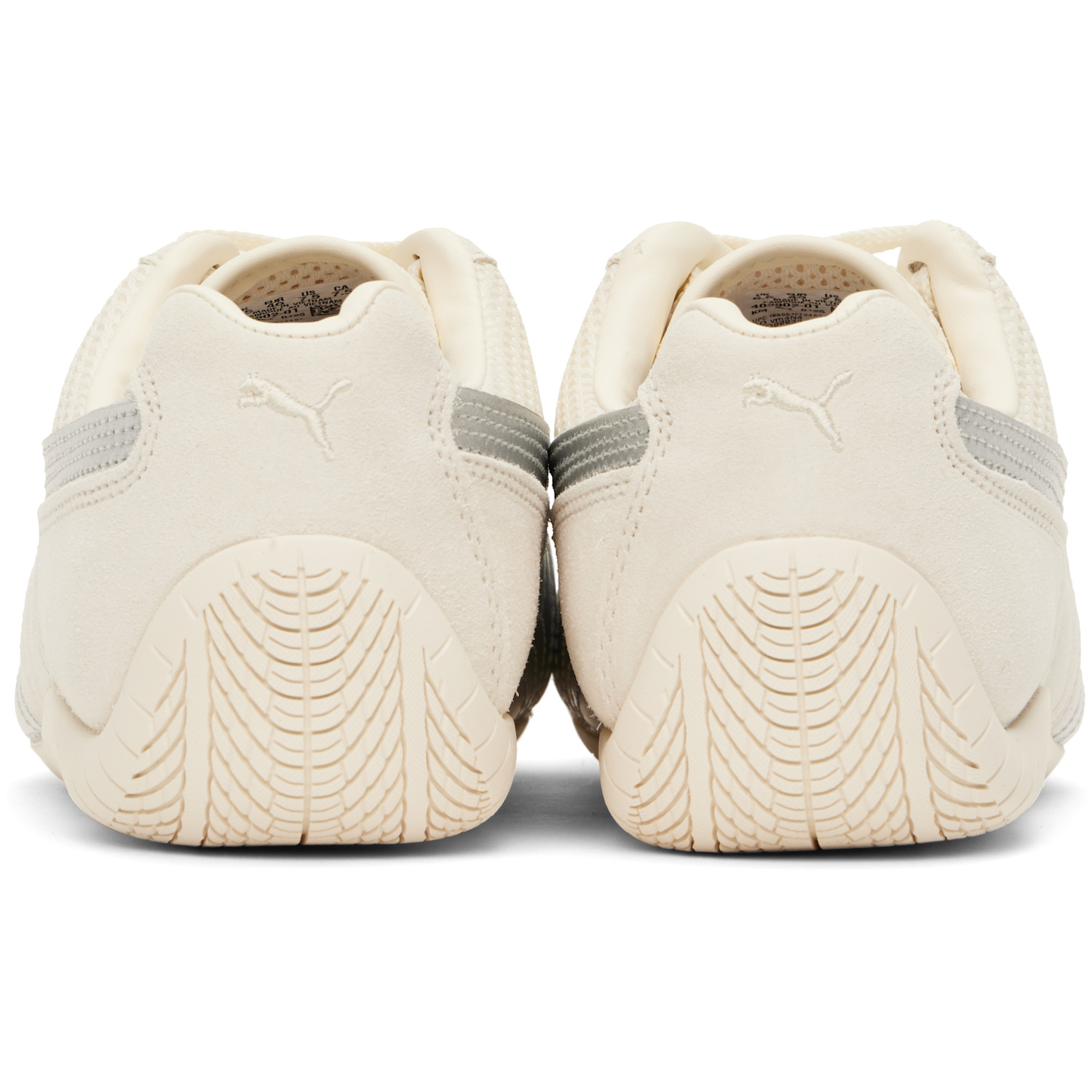  Puma Beige & Silver Speedcat Premium Sneakers 