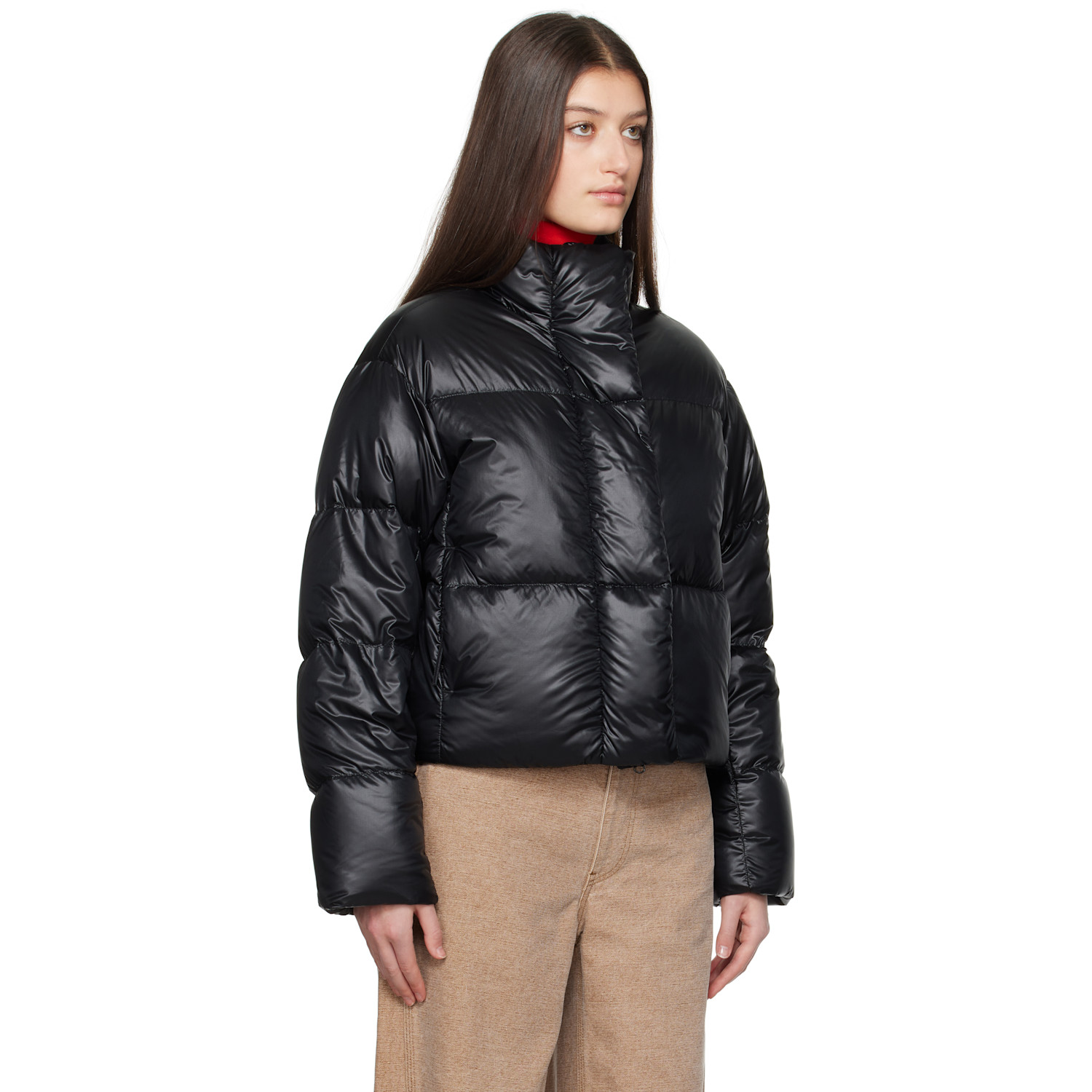  Canada Goose Black Cypress Cropped Down Jacket 