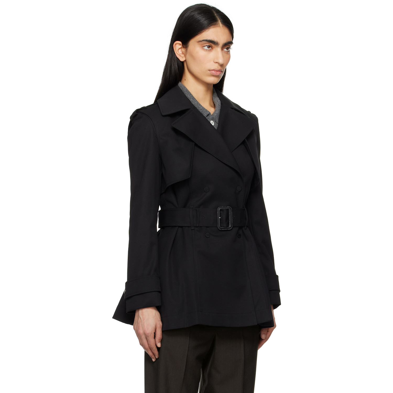 Mackage Black Adva Trench Coat 