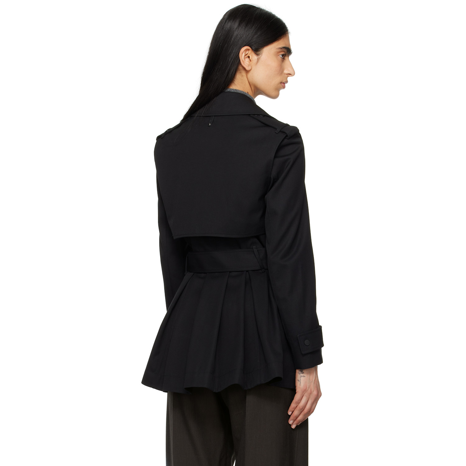  Mackage Black Adva Trench Coat 