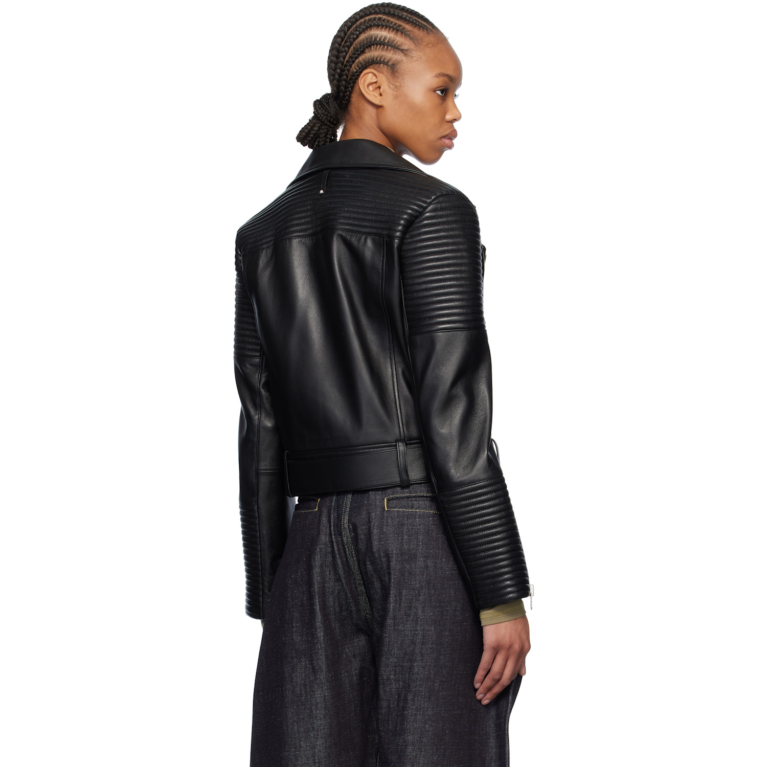  Mackage Black Masina Leather Jacket 