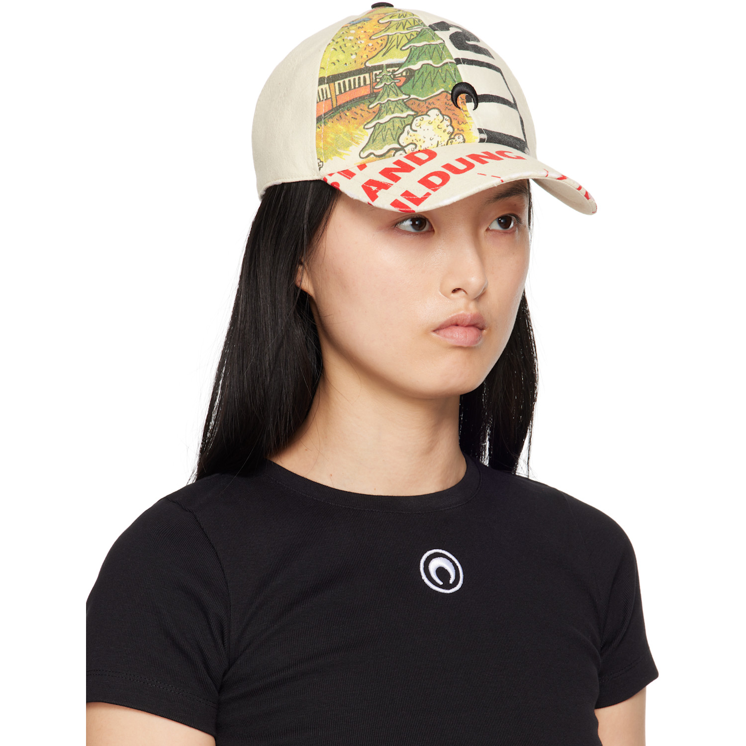  Marine Serre Off-white Regenerated Tote Bags Baseball Cap 