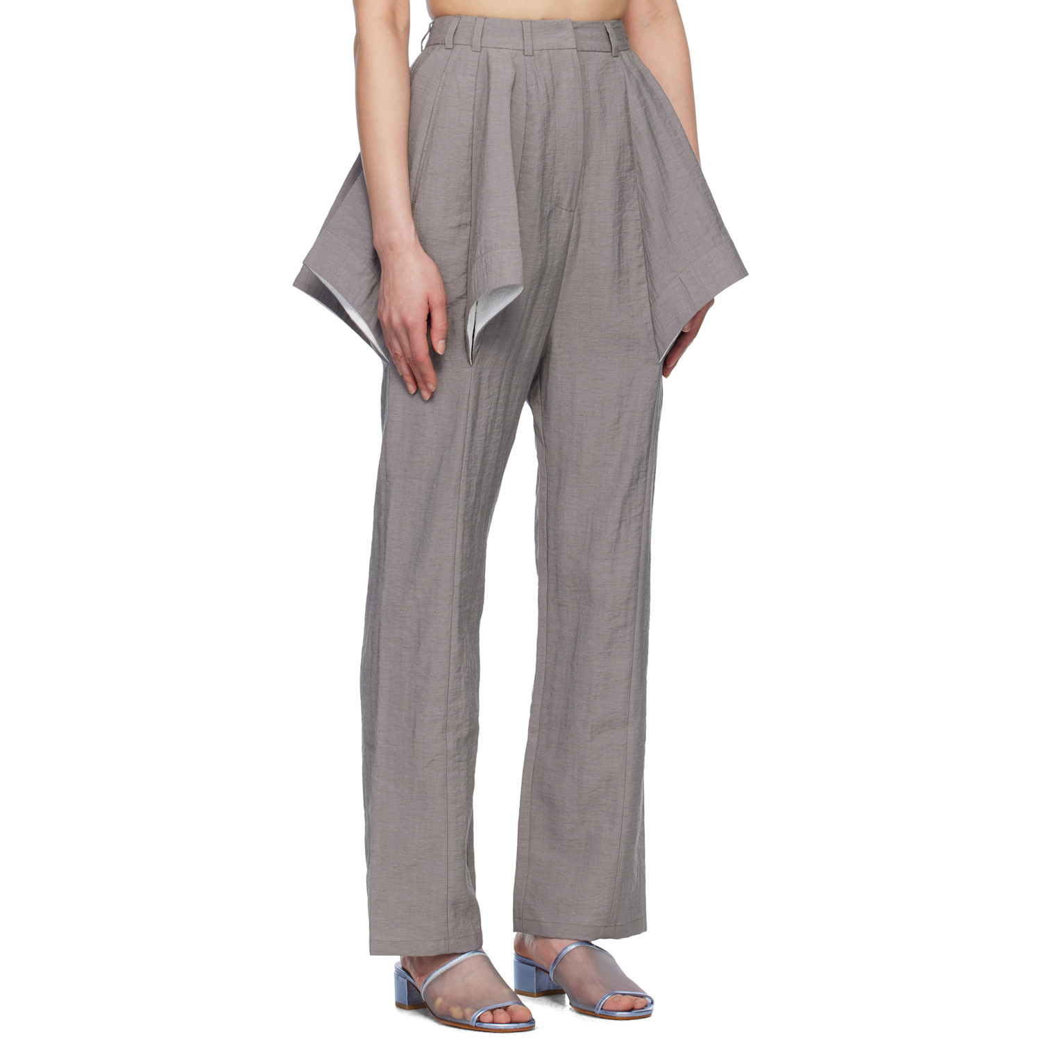  J.kim Gray Lazzat Sculptural Trousers 