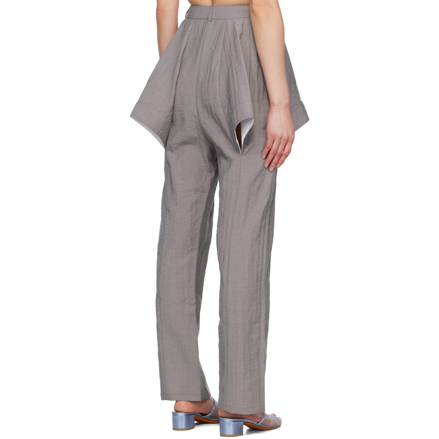 J.kim Gray Lazzat Sculptural Trousers 