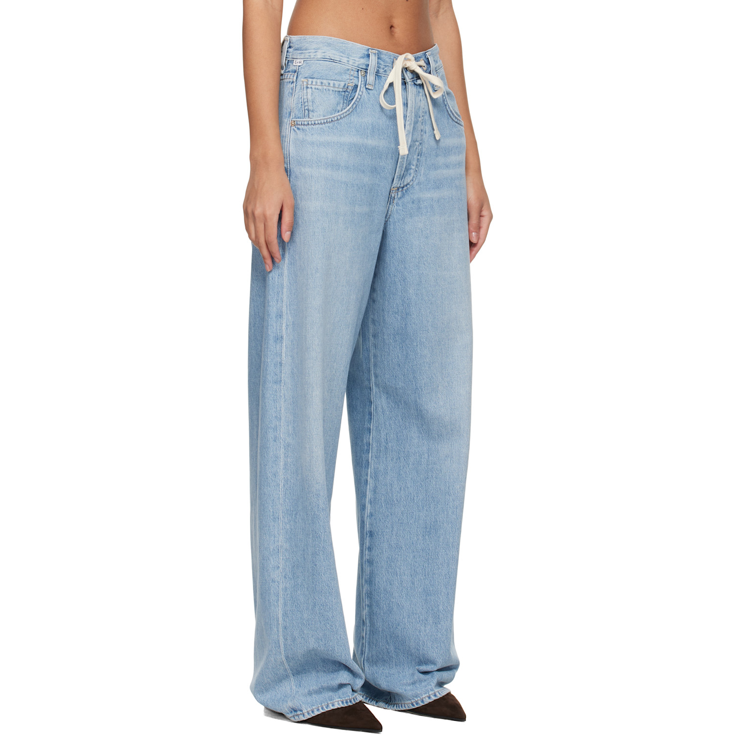  Citizens Of Humanity Blue Brynn Drawstring Jeans 