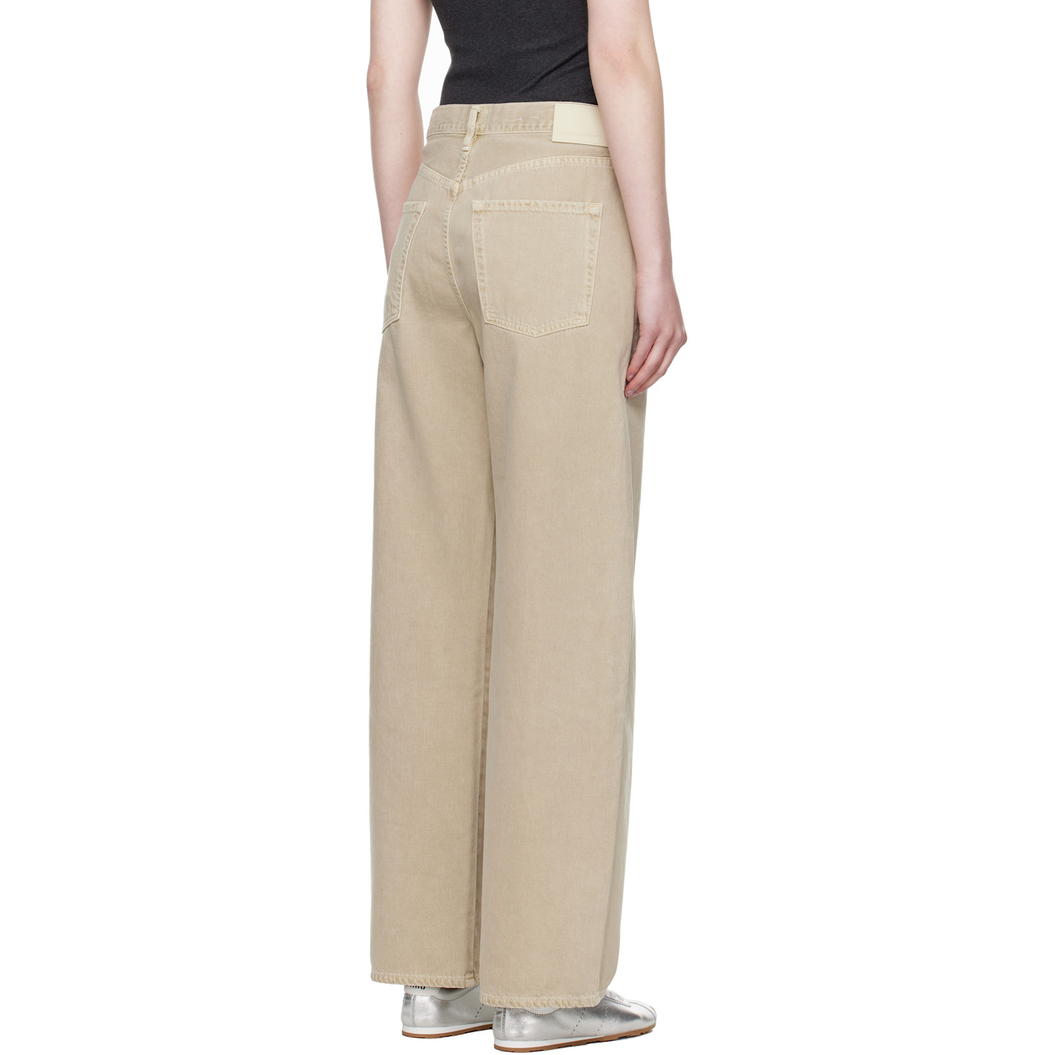  Citizens Of Humanity Beige Brynn Drawstring Jeans 