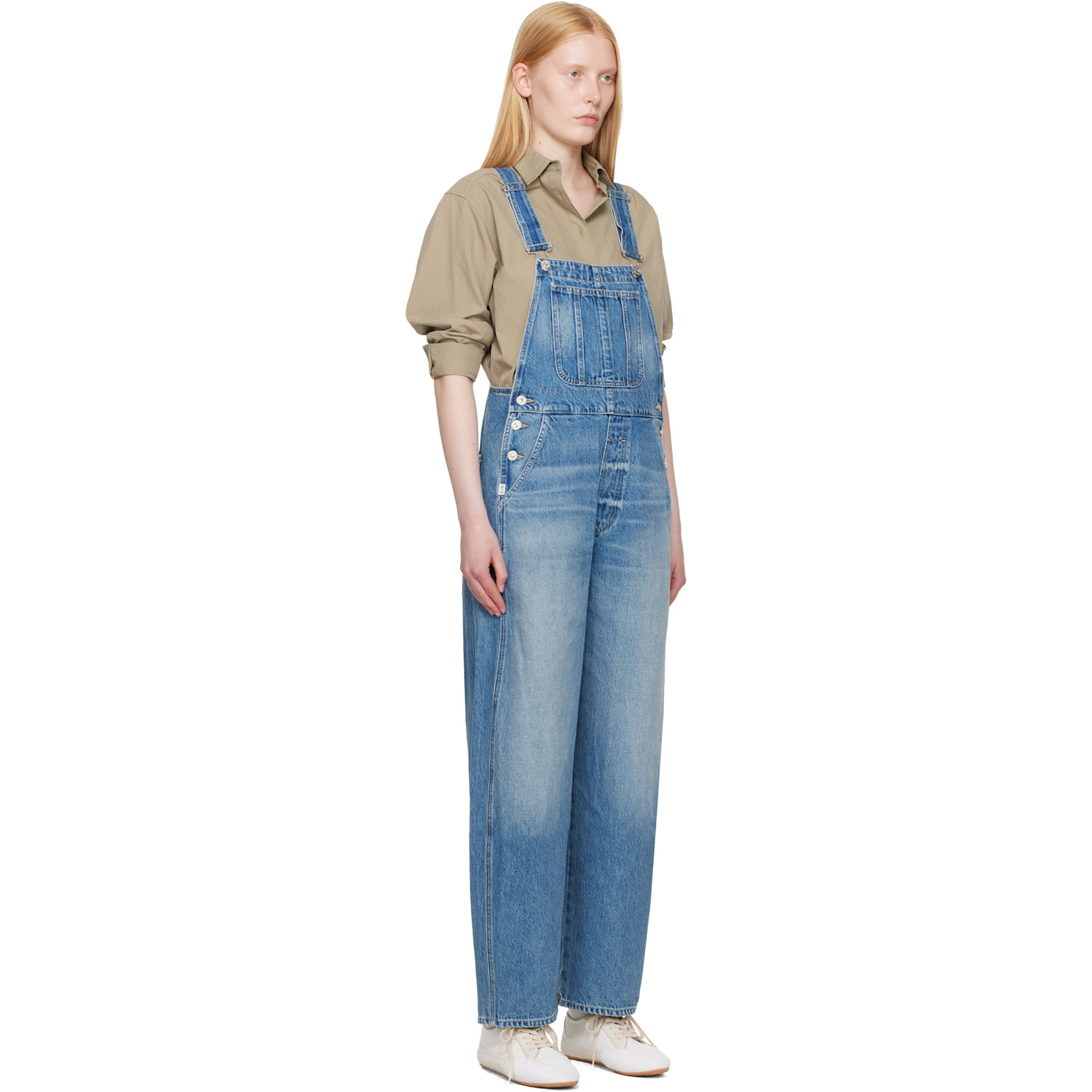  Citizens Of Humanity Blue Freya Denim Overalls 