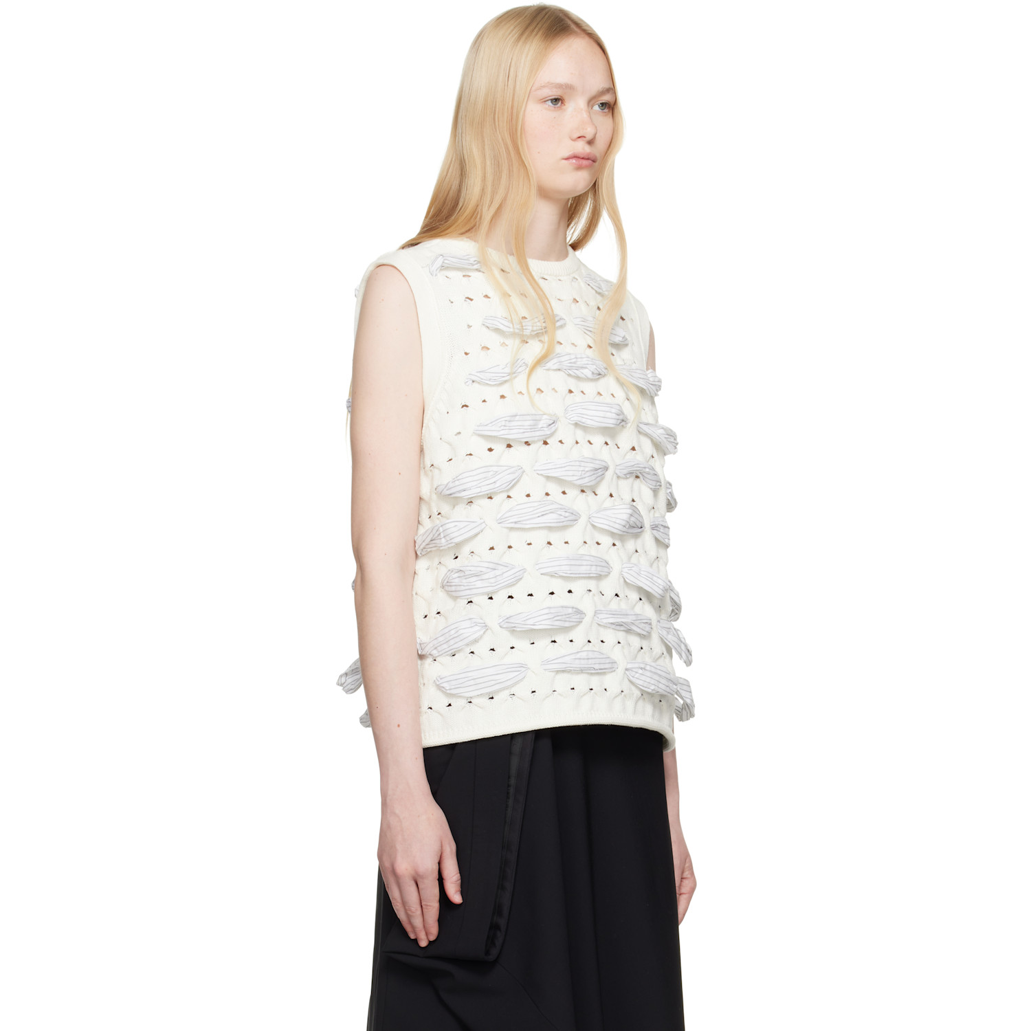  Ader Error White Product. 58 Knit Vest 