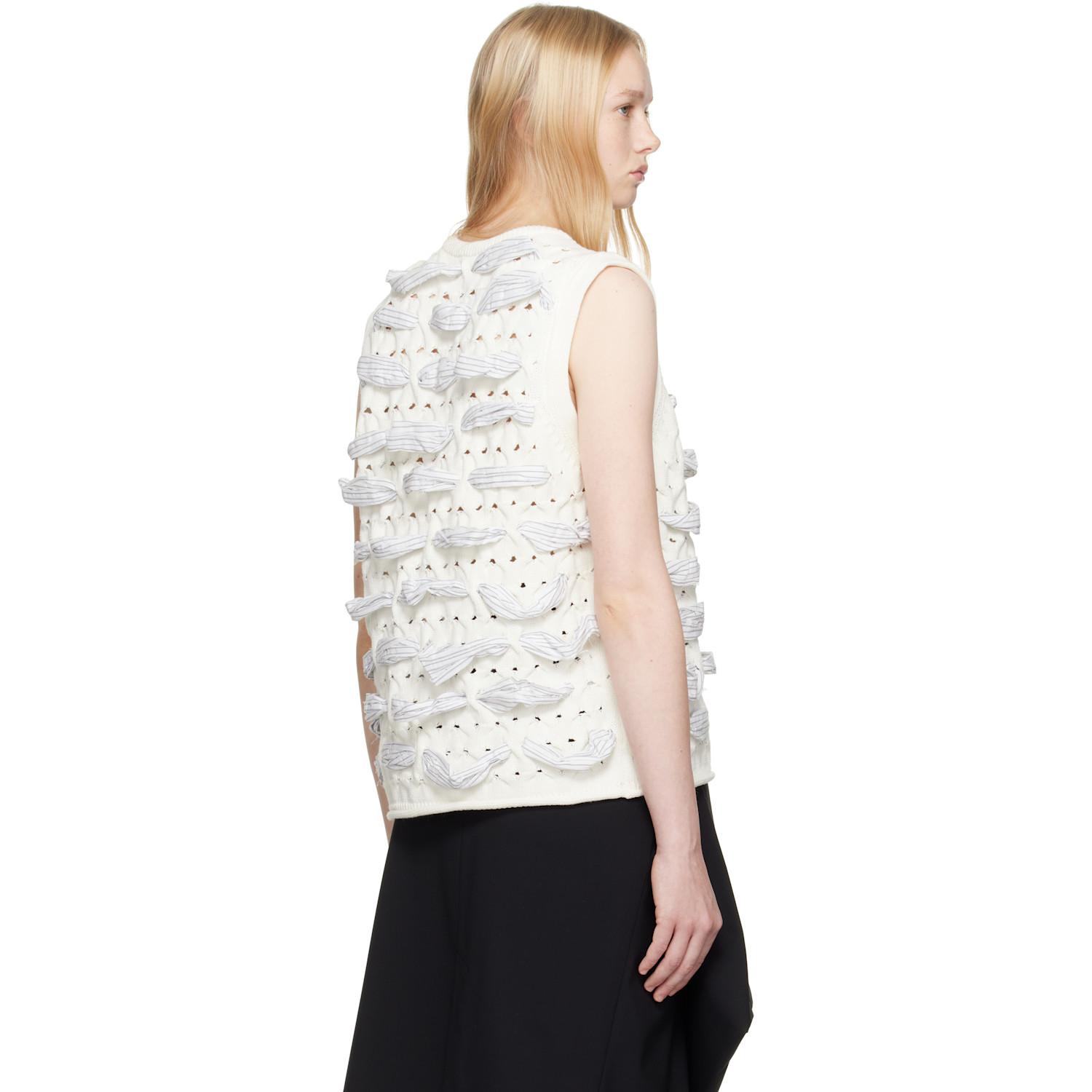  Ader Error White Product. 58 Knit Vest 