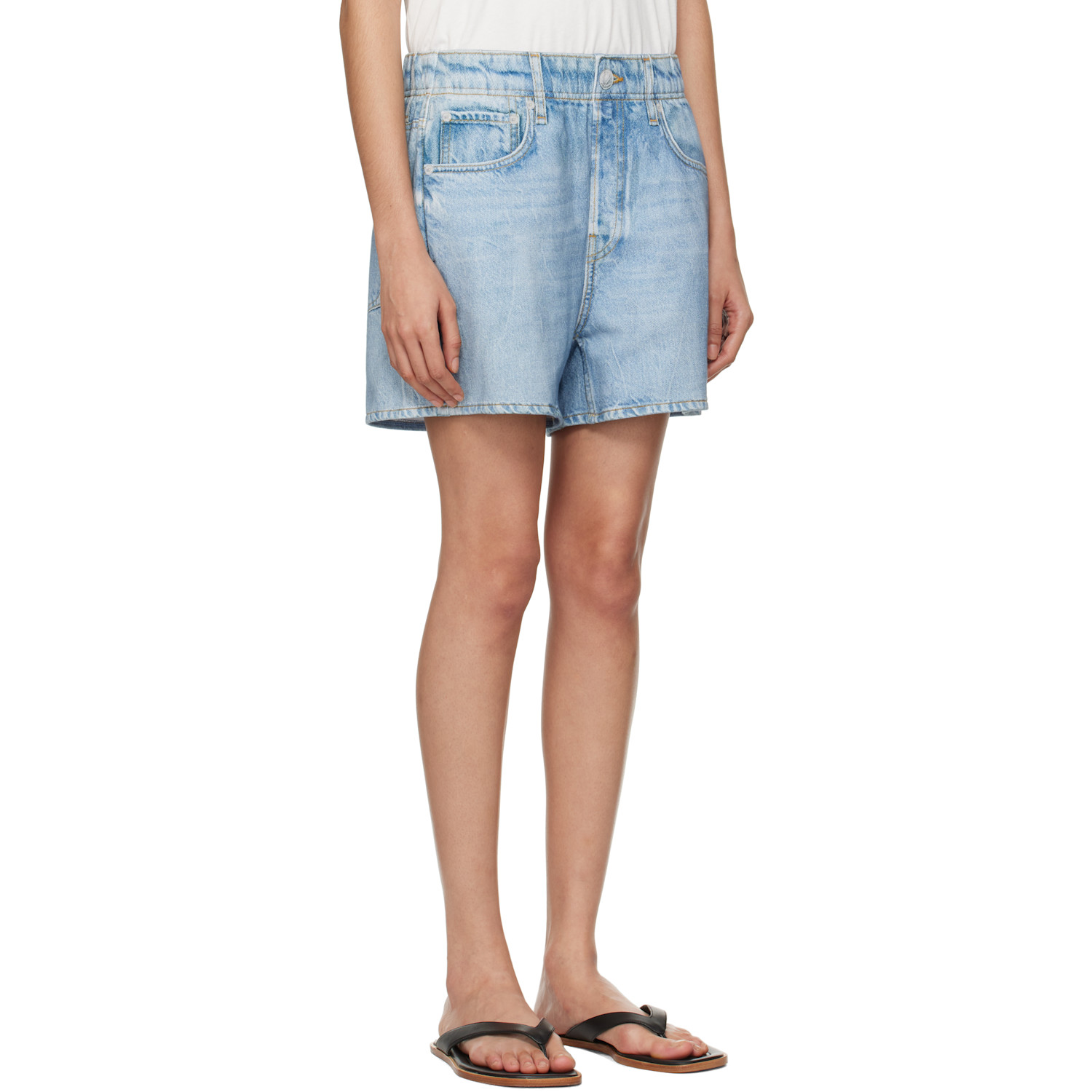  Rag & Bone Blue Miramar Terry Walking Shorts 