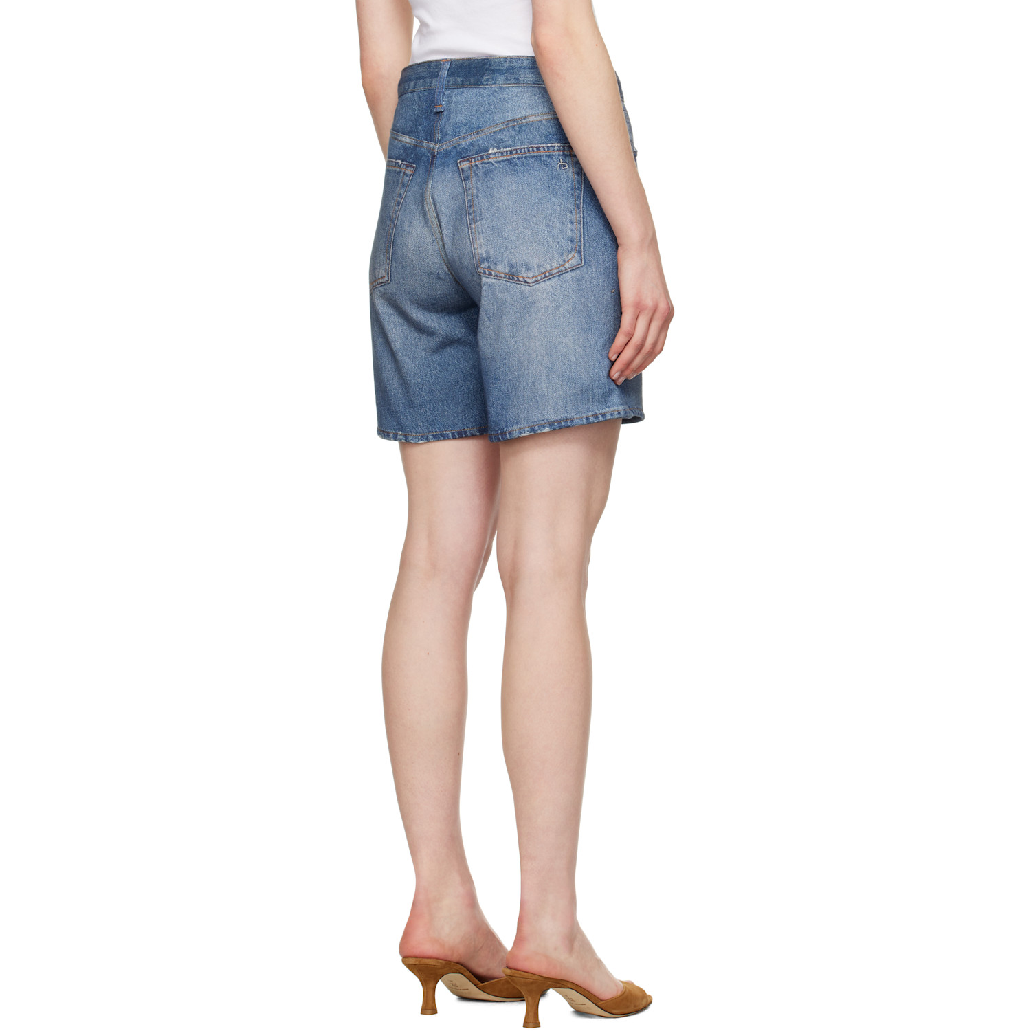  Rag & Bone Blue Miramar Terry Kaia Shorts 