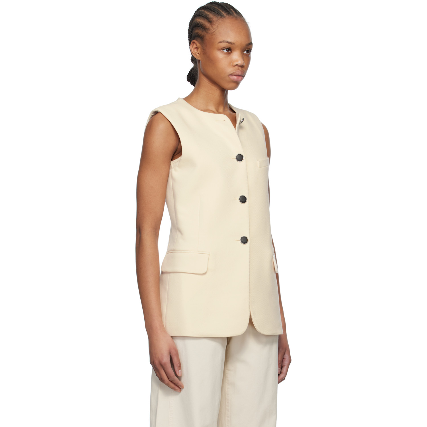  Rag & Bone Beige Bartlet Vest 