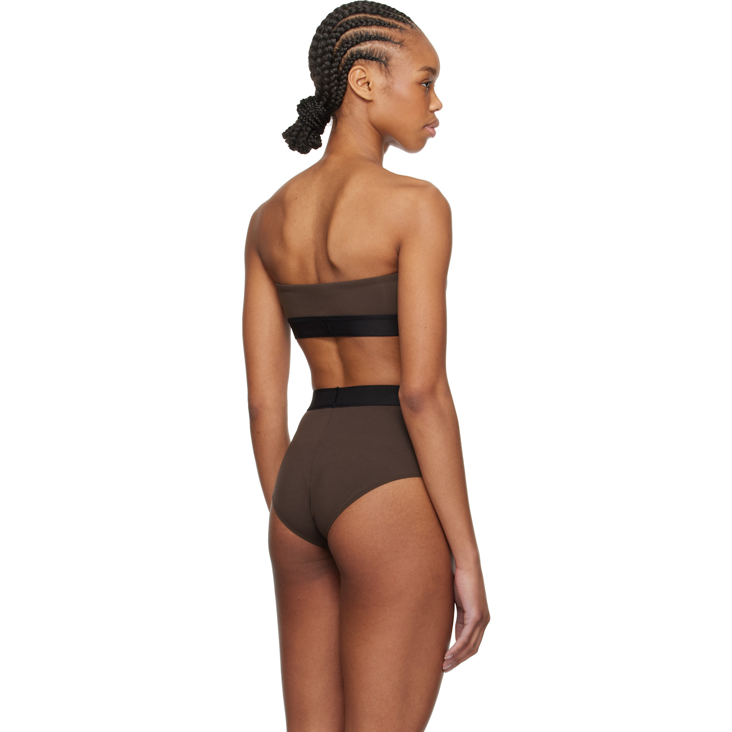  Tom Ford Brown Modal Signature Bandeau Bra 