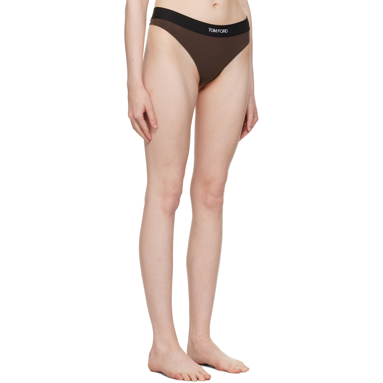  Tom Ford Brown Modal Signature Thong 