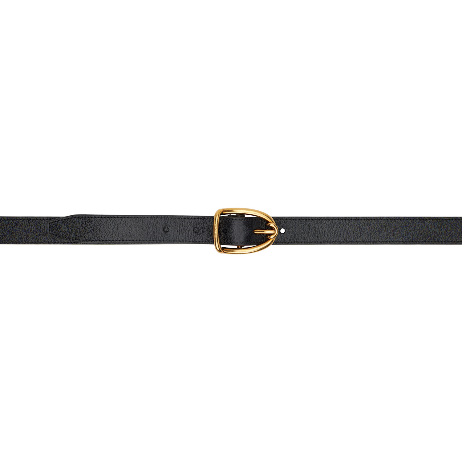 TOM FORD Black Angled Buckle Belt