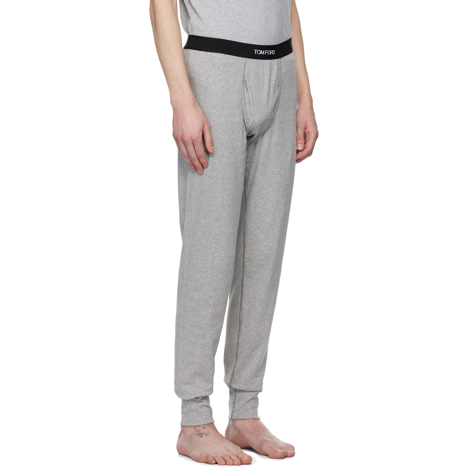  Tom Ford Gray Cotton Long Underwear 
