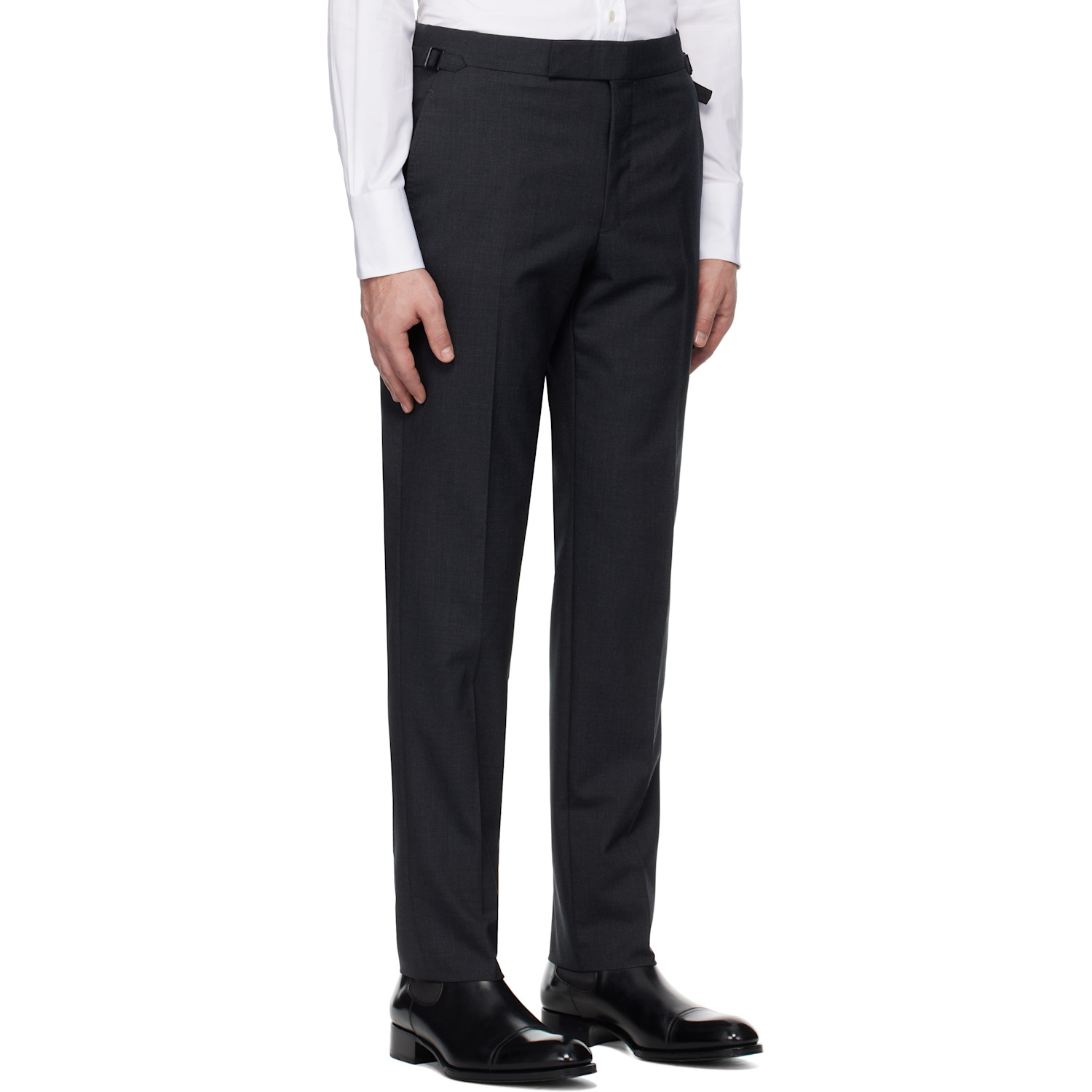  Tom Ford Gray Super Plain Weave O'connor Trousers 
