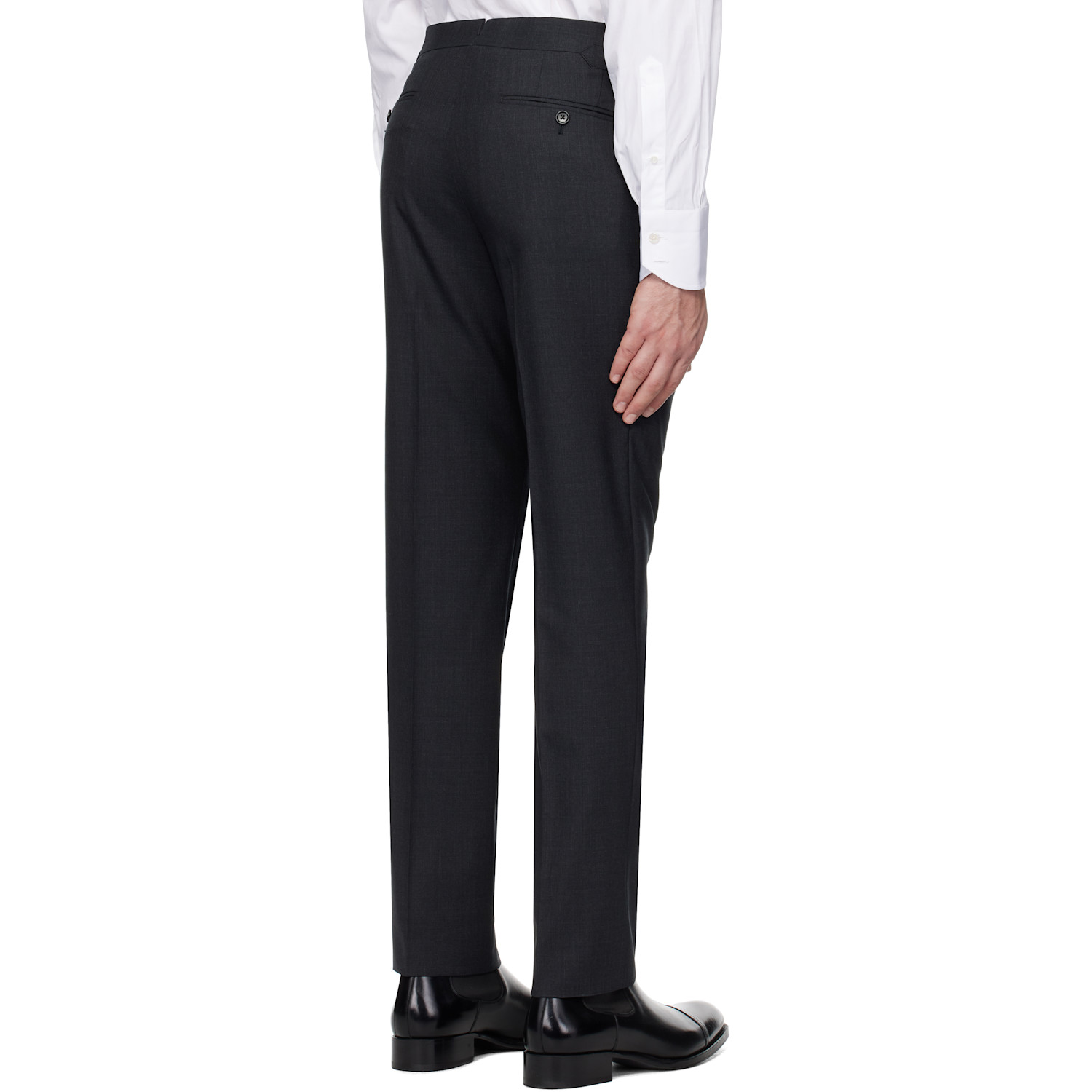  Tom Ford Gray Super Plain Weave O'connor Trousers 