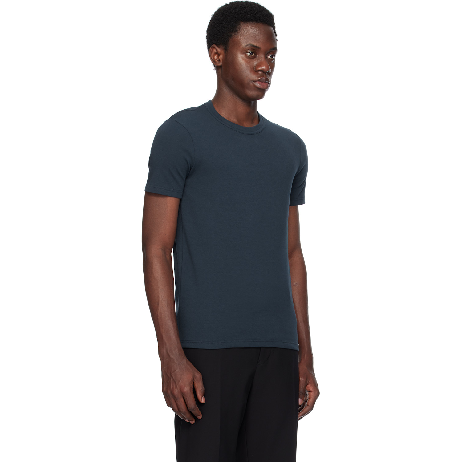  Tom Ford Navy Cotton Stretch Jersey T-shirt 