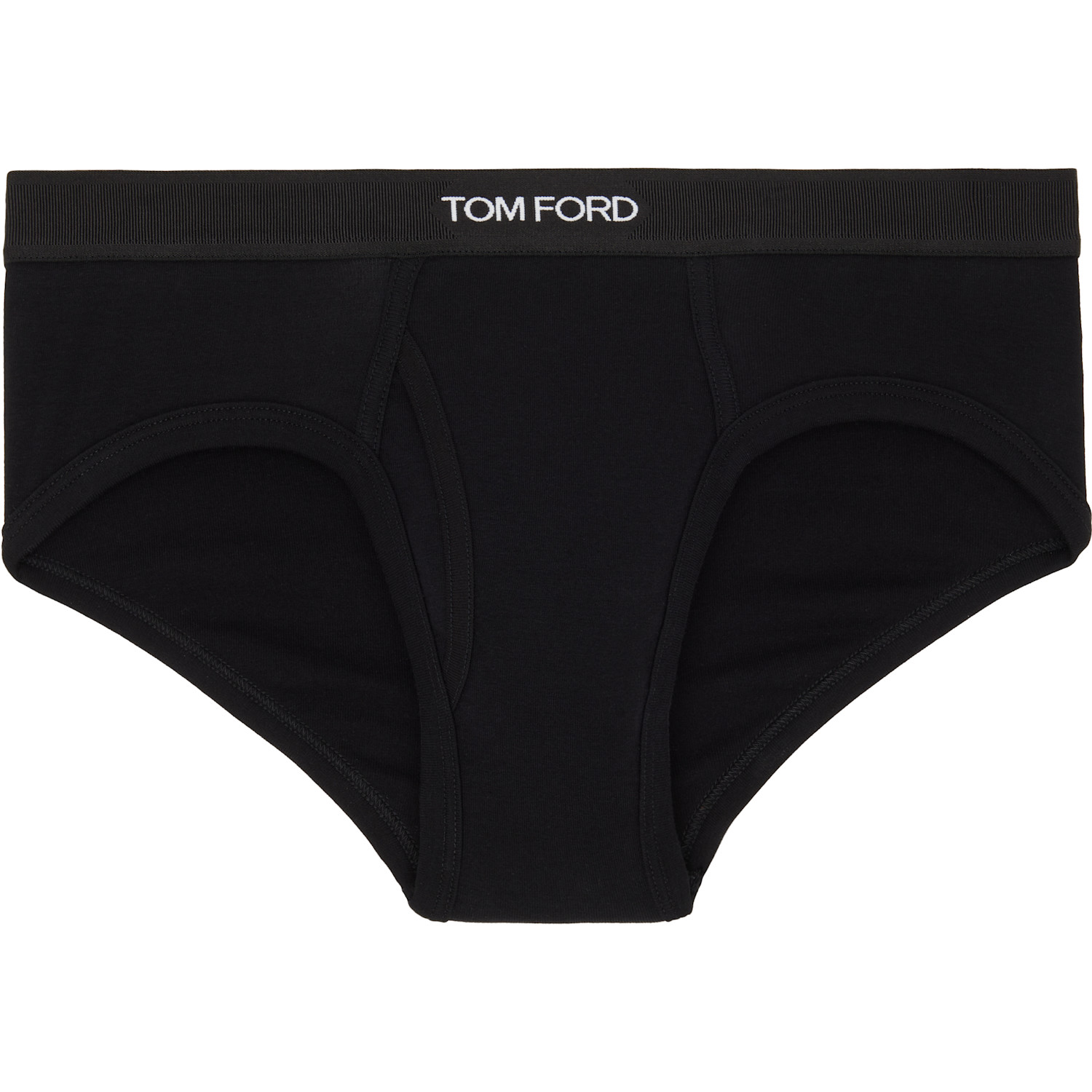  Tom Ford Two-pack Black & White Cotton Briefs 