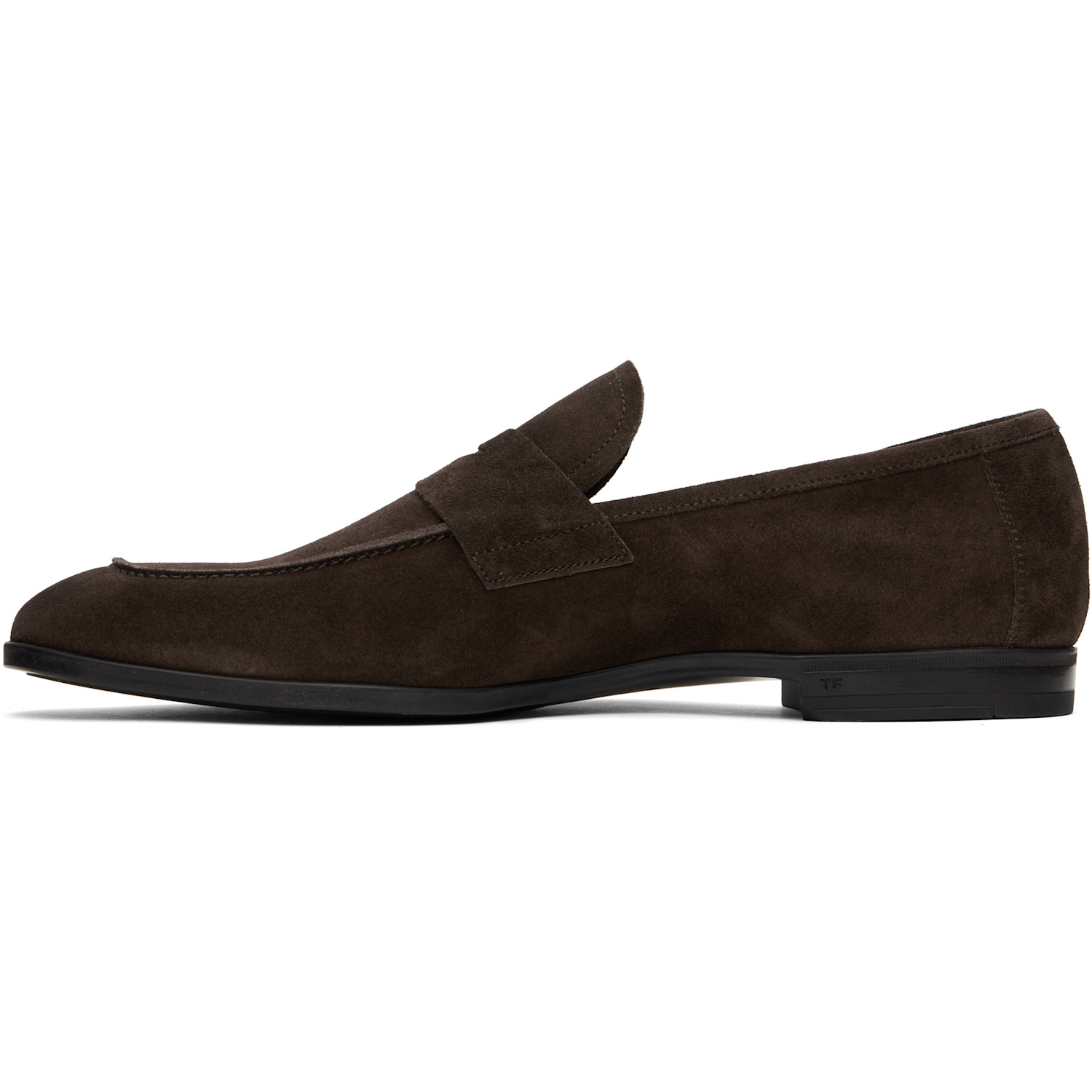  Tom Ford Brown Suede Sean Twisted Band Loafers 