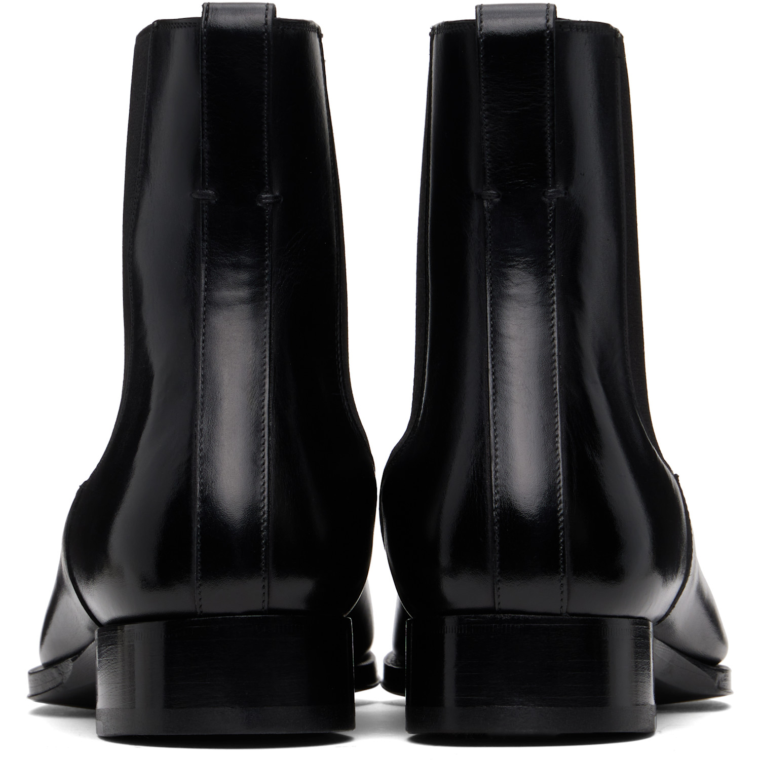  Tom Ford Black Leather Elkan Chelsea Boots 