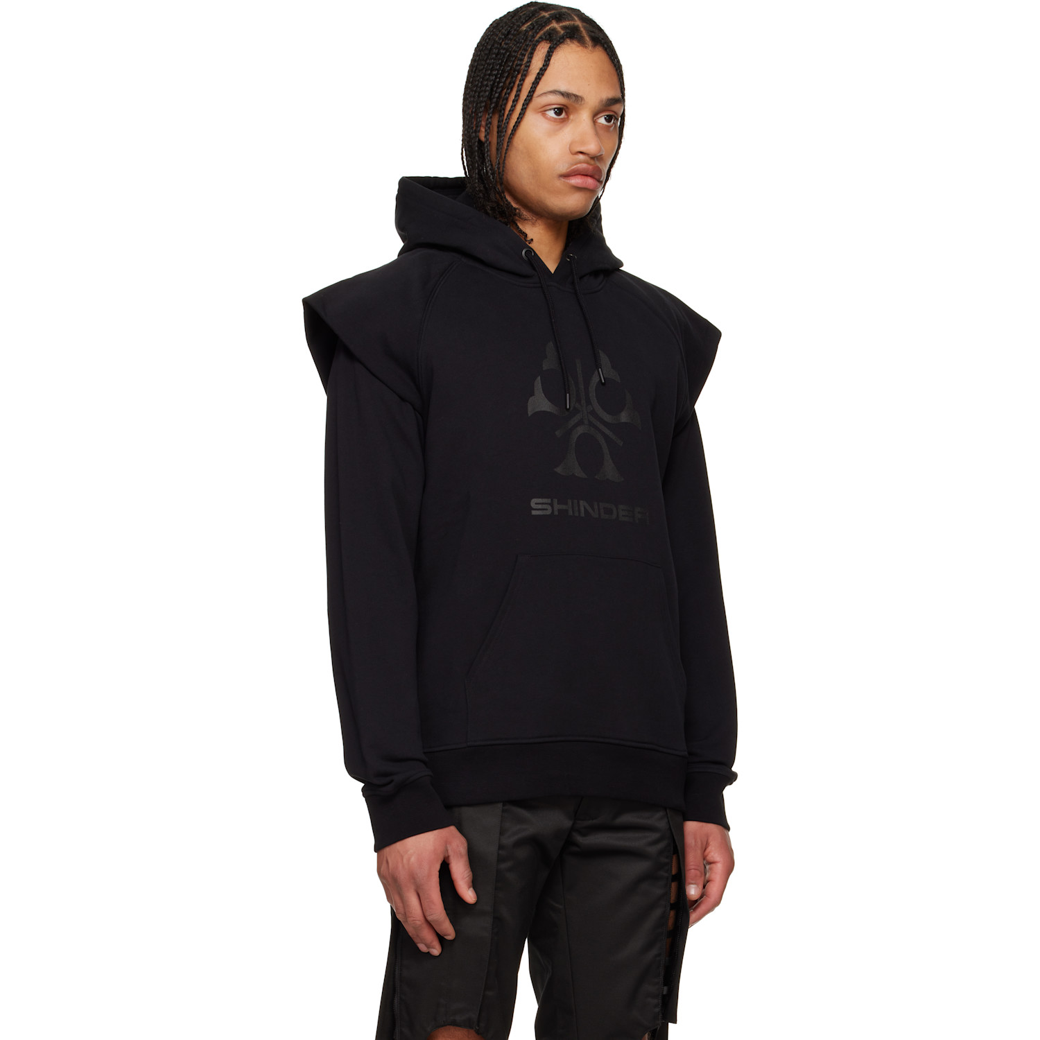  Olly Shinder Black Folk Hoodie 