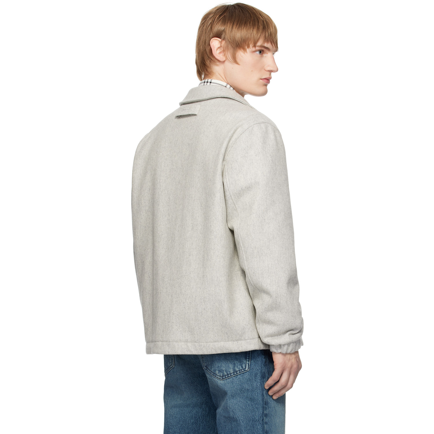  Hugo Gray Regular-fit Padded Coach Jacket 
