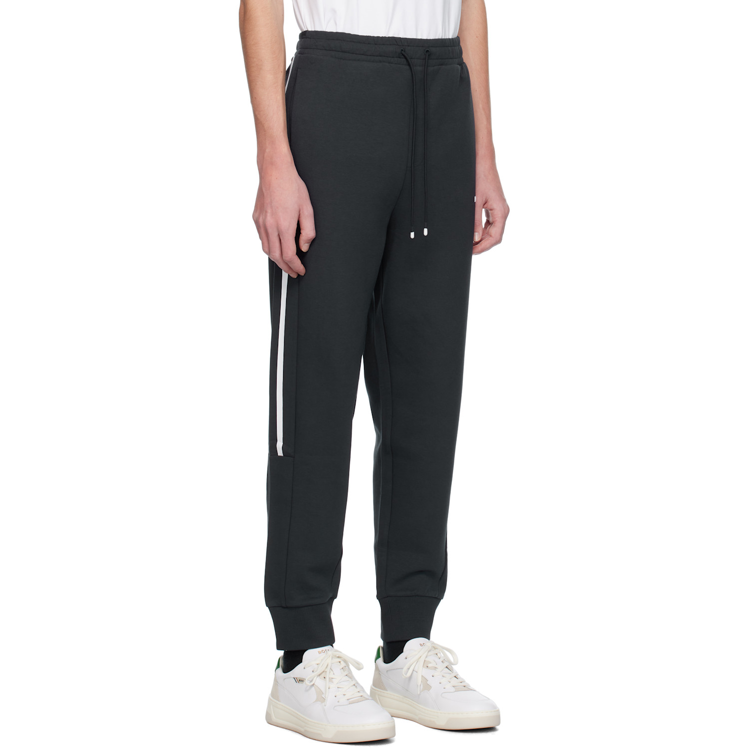  Boss Navy Three-pocket Sweatpants 