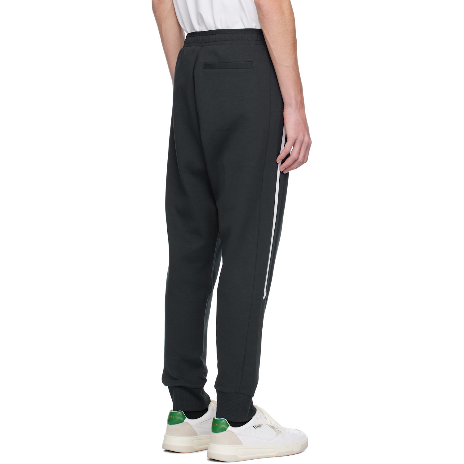  Boss Navy Three-pocket Sweatpants 