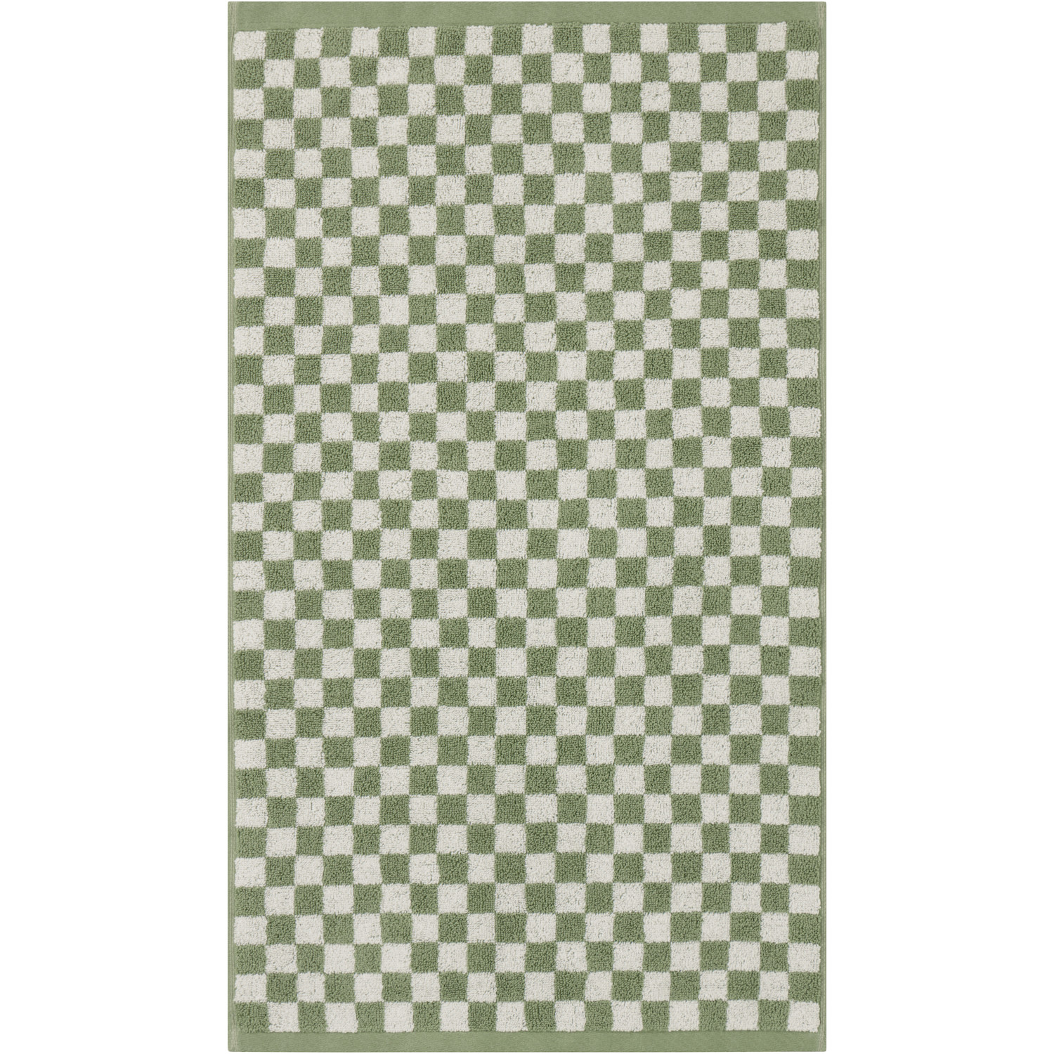  Baina Off-white & Green Pair 03 Hand Towel Set 