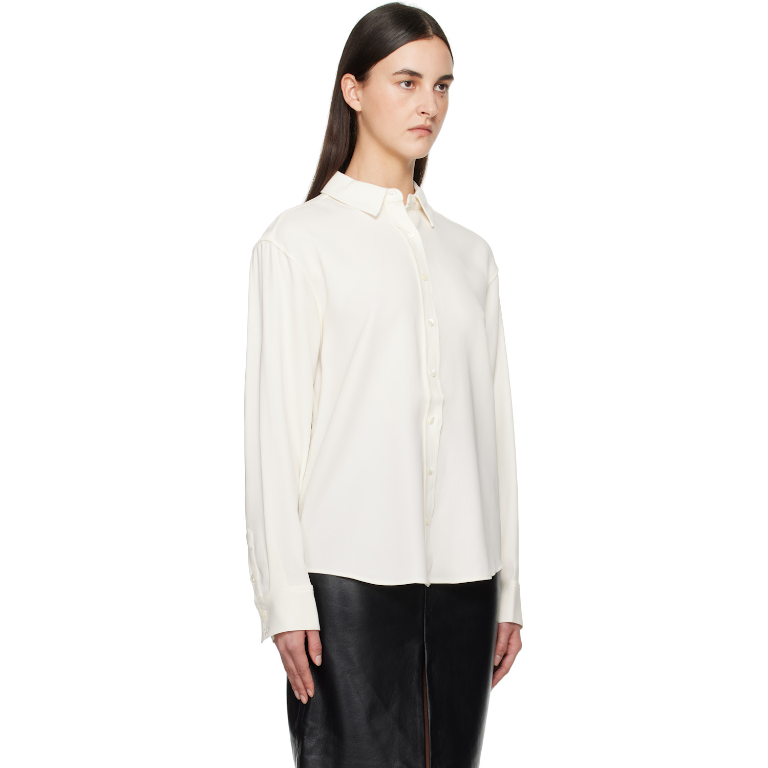  Anine Bing Off-white Braxton Shirt 