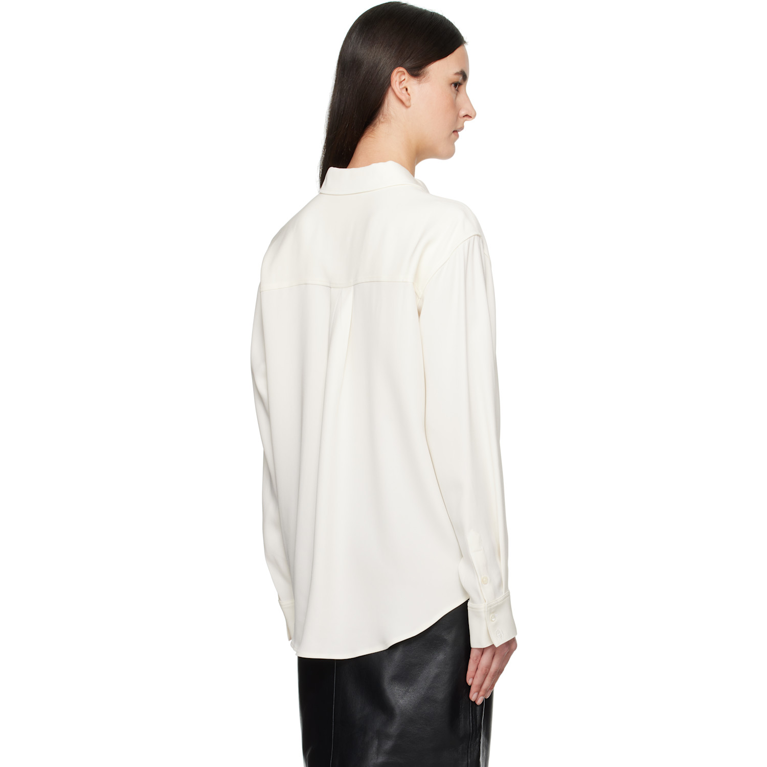  Anine Bing Off-white Braxton Shirt 