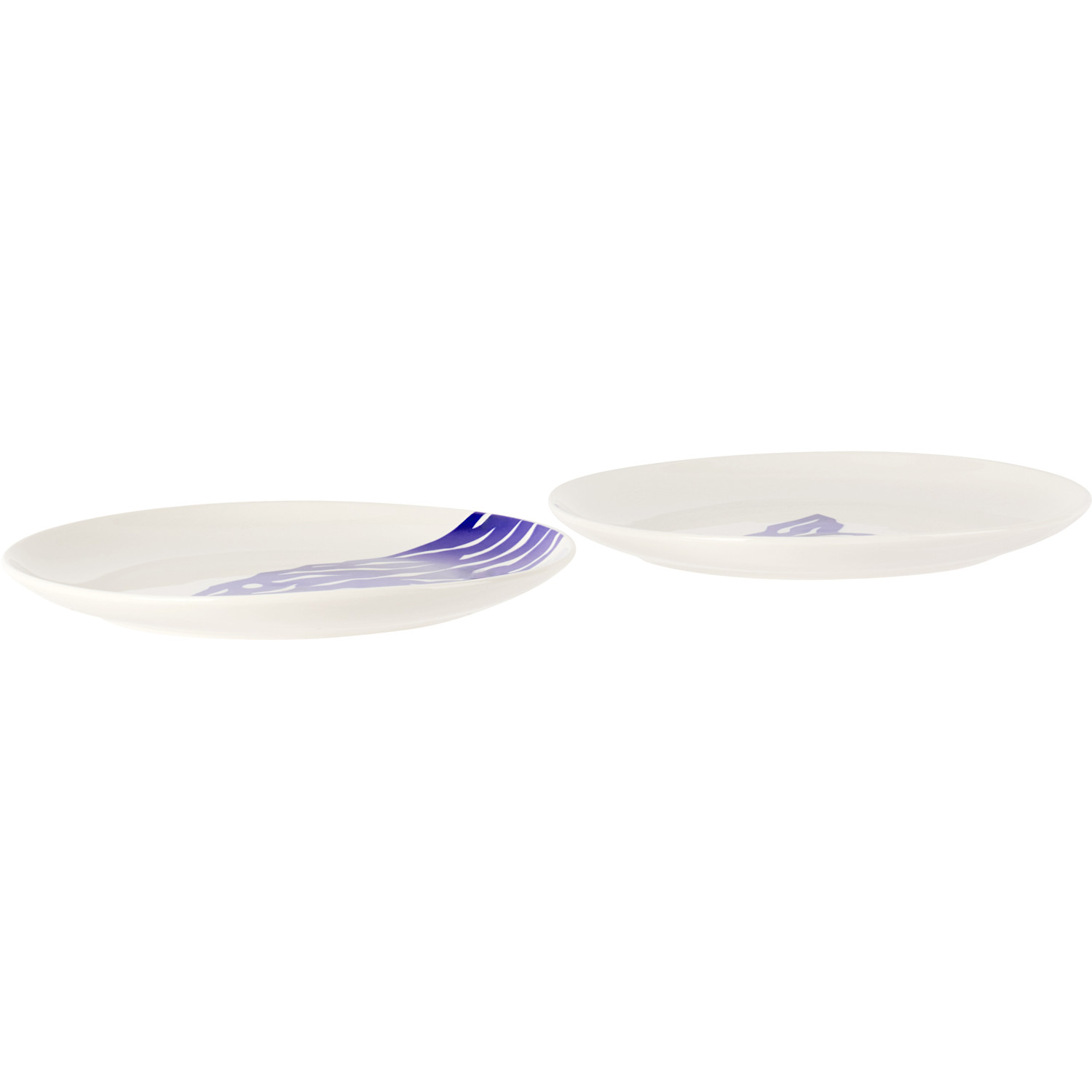  Maison Balzac White & Blue 'le Merou' Tapas Plates Set 
