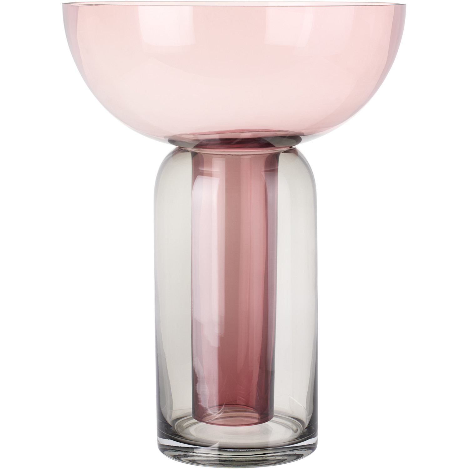  Aytm Pink & Black Torus Vase 