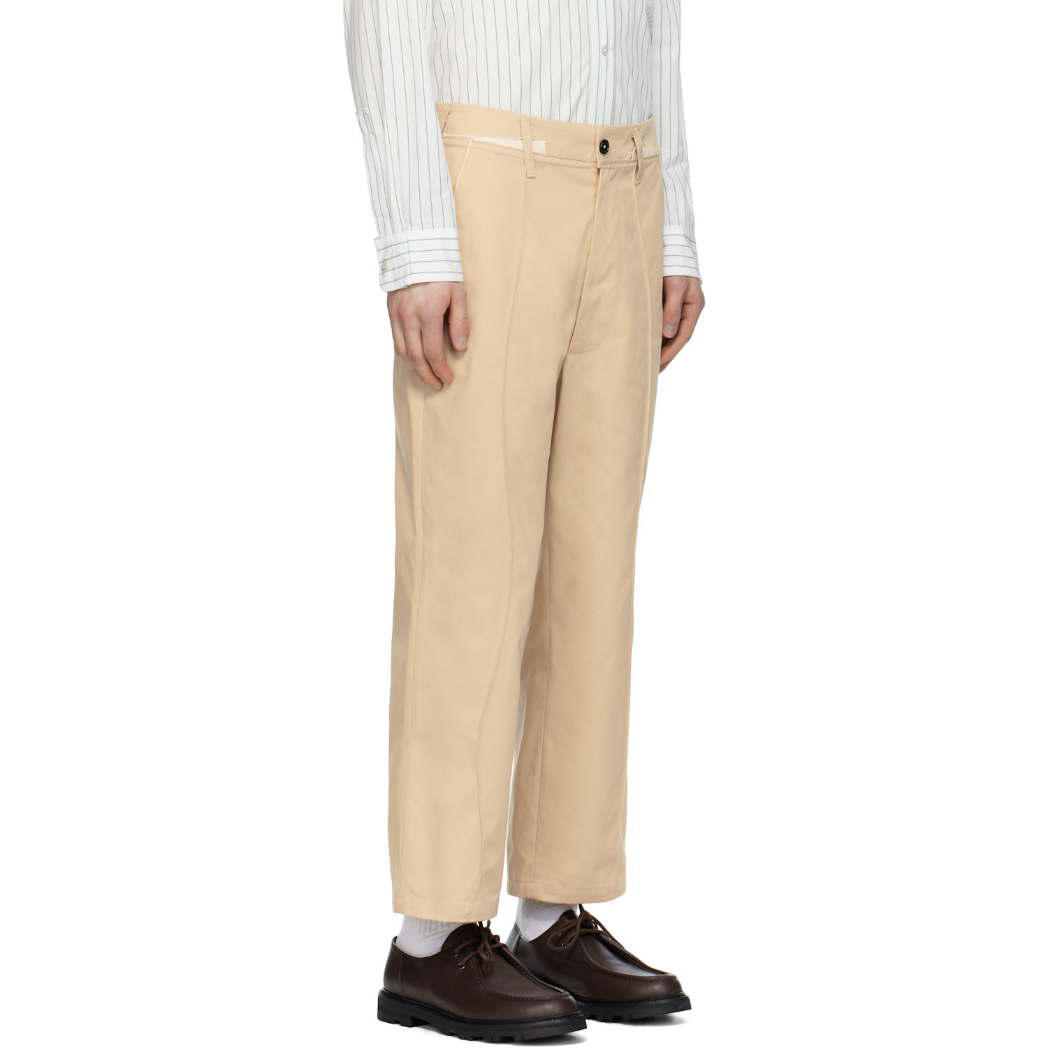  Camiel Fortgens Beige Slack Trousers 