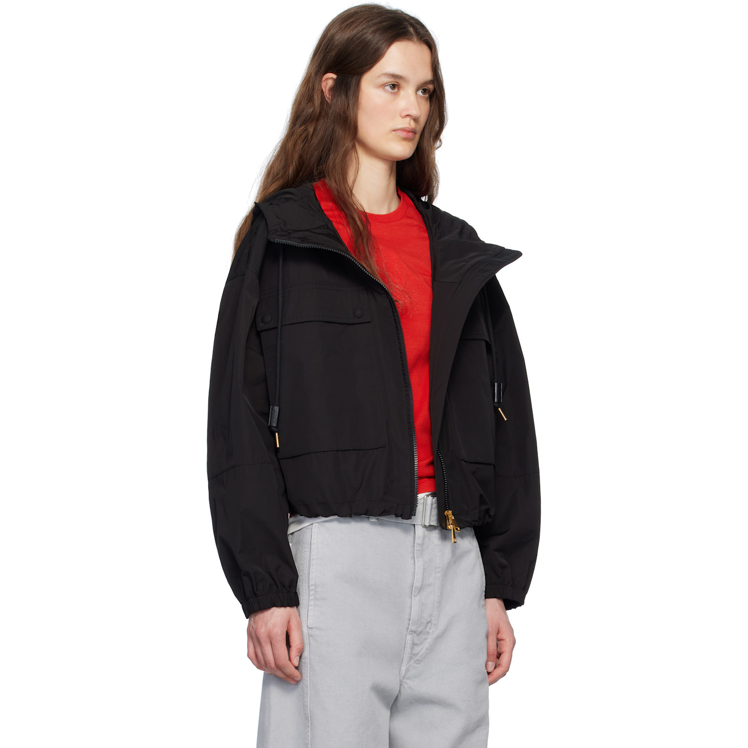  Moncler Black Sauvan Hooded Jacket 