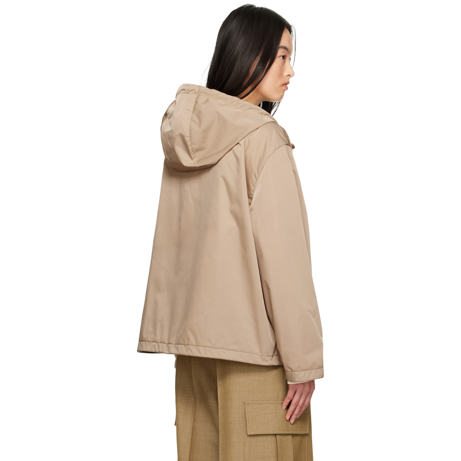  Moncler Beige Cassiopea Hooded Jacket 