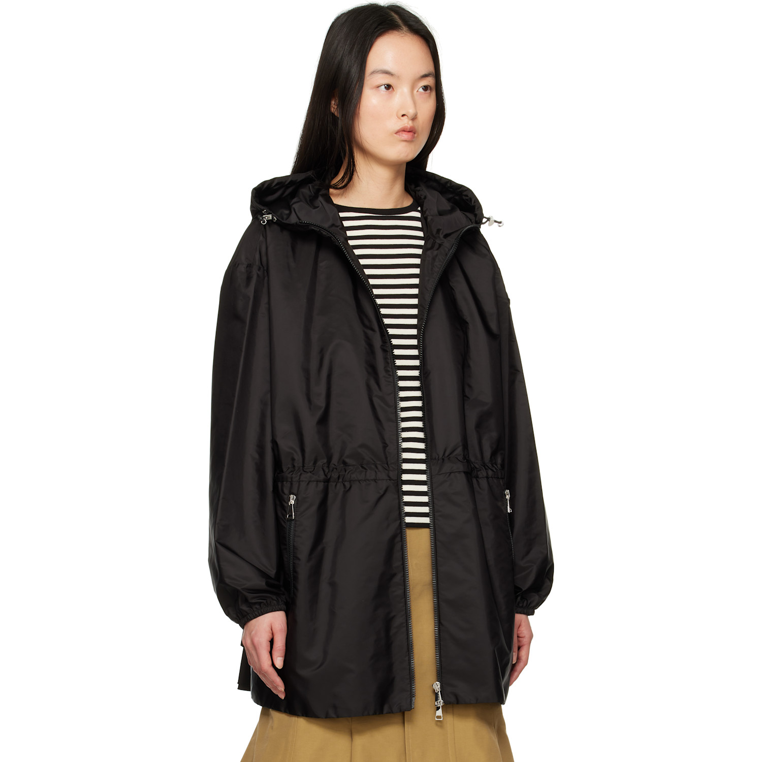  Moncler Black Wete Hooded Jacket 