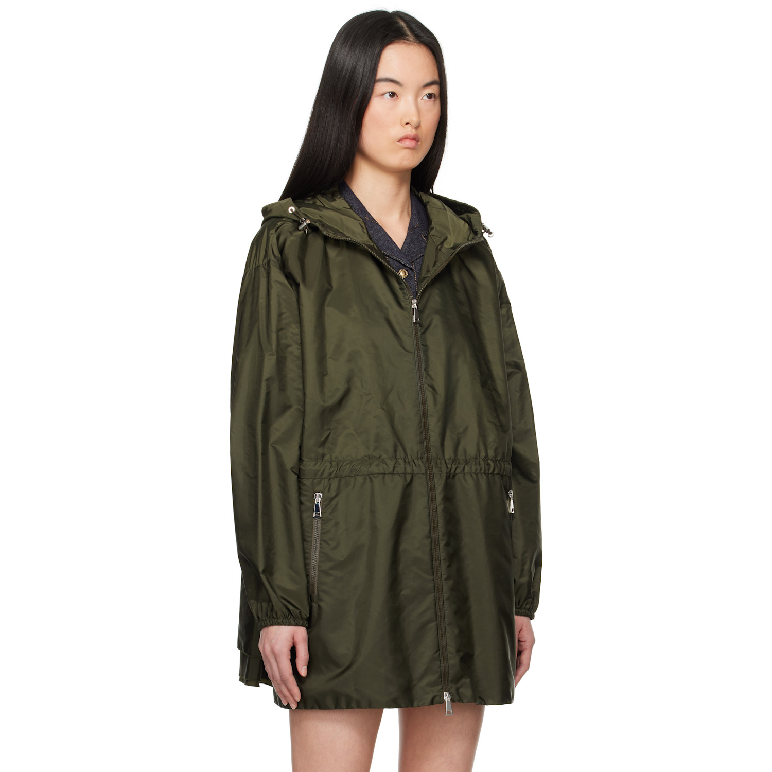  Moncler Green Wete Hooded Jacket 
