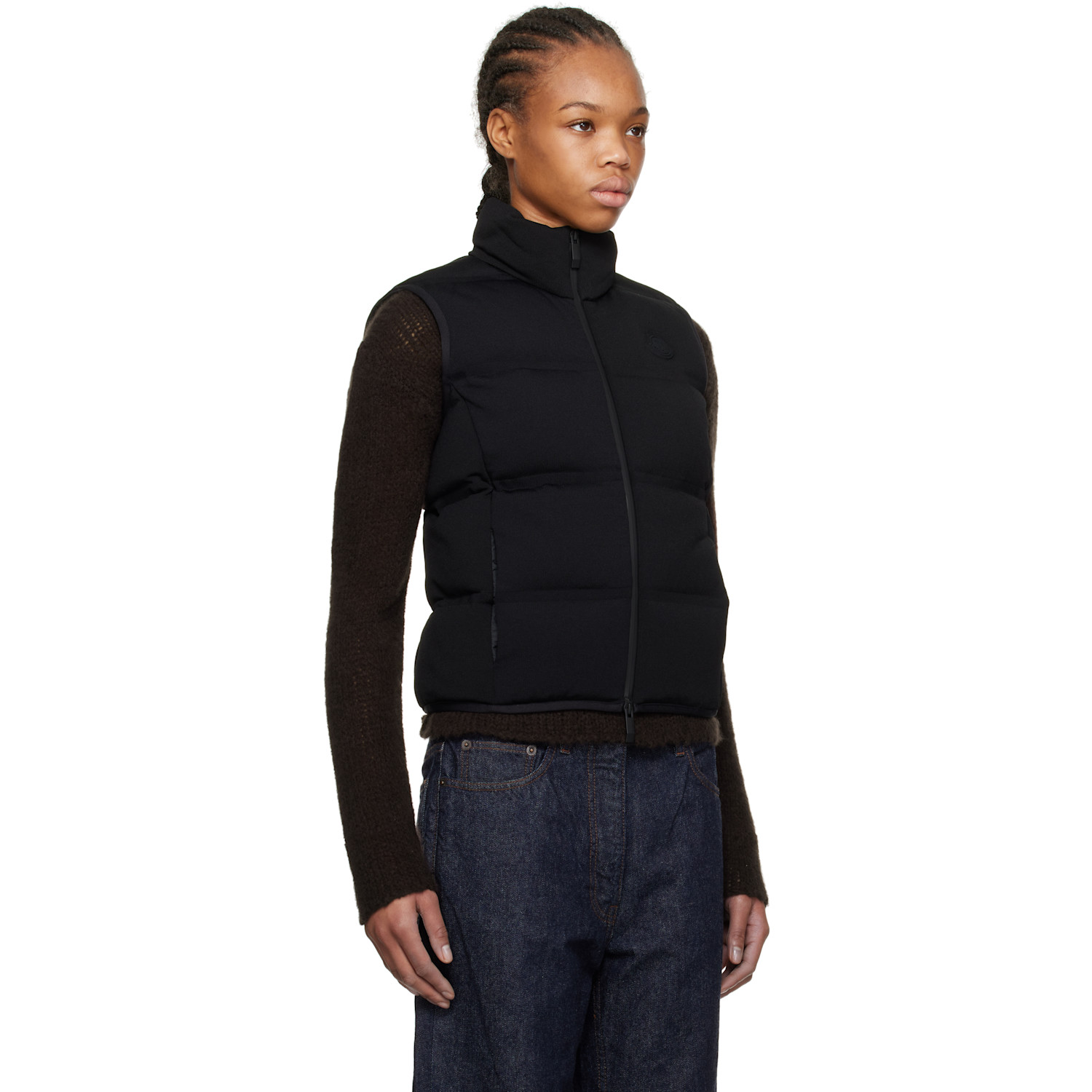  Moncler Black Quilted Down Vest 