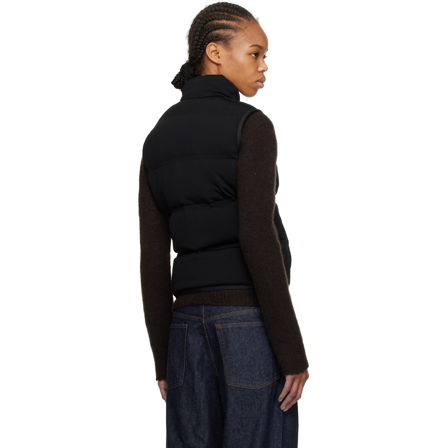  Moncler Black Quilted Down Vest 