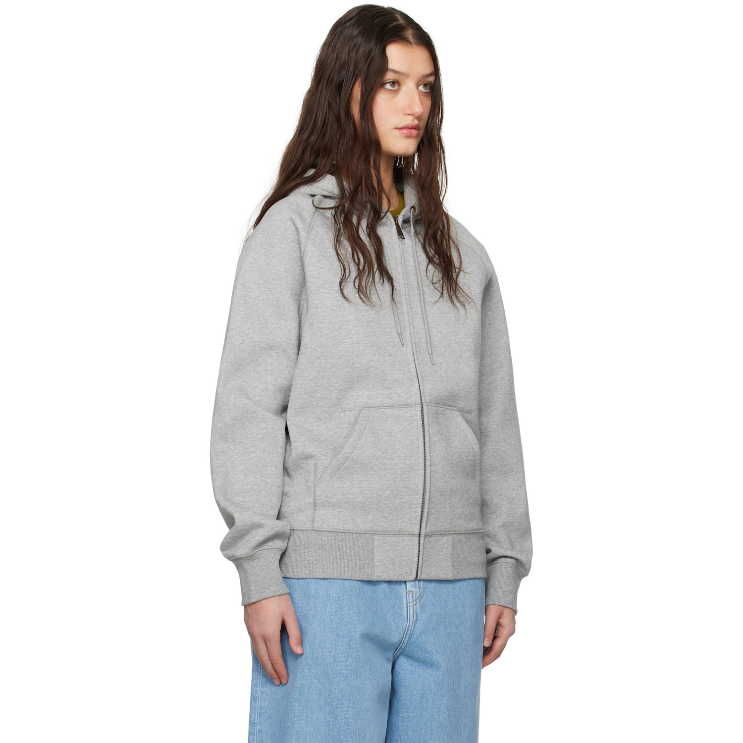 Carhartt Work In Progress Gray Chase Hoodie 