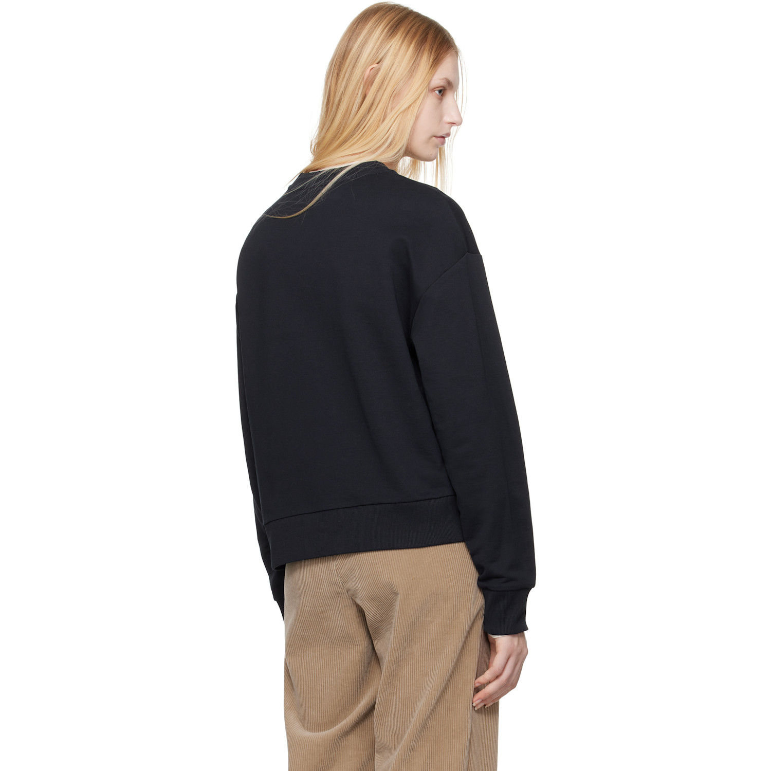  Moncler Navy Embroidered Logo Sweatshirt 
