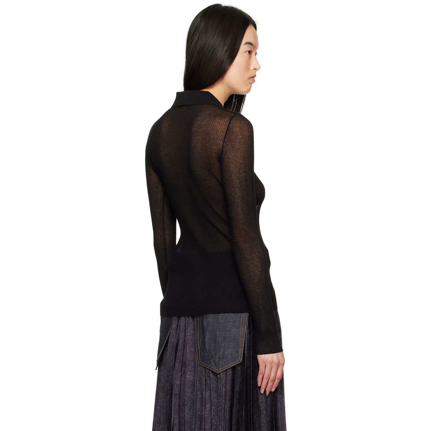  Moncler Black Ls Polo 