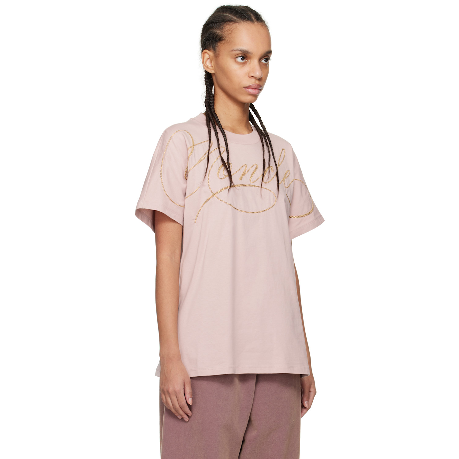  Moncler Pink S/s Logo T-shirt 