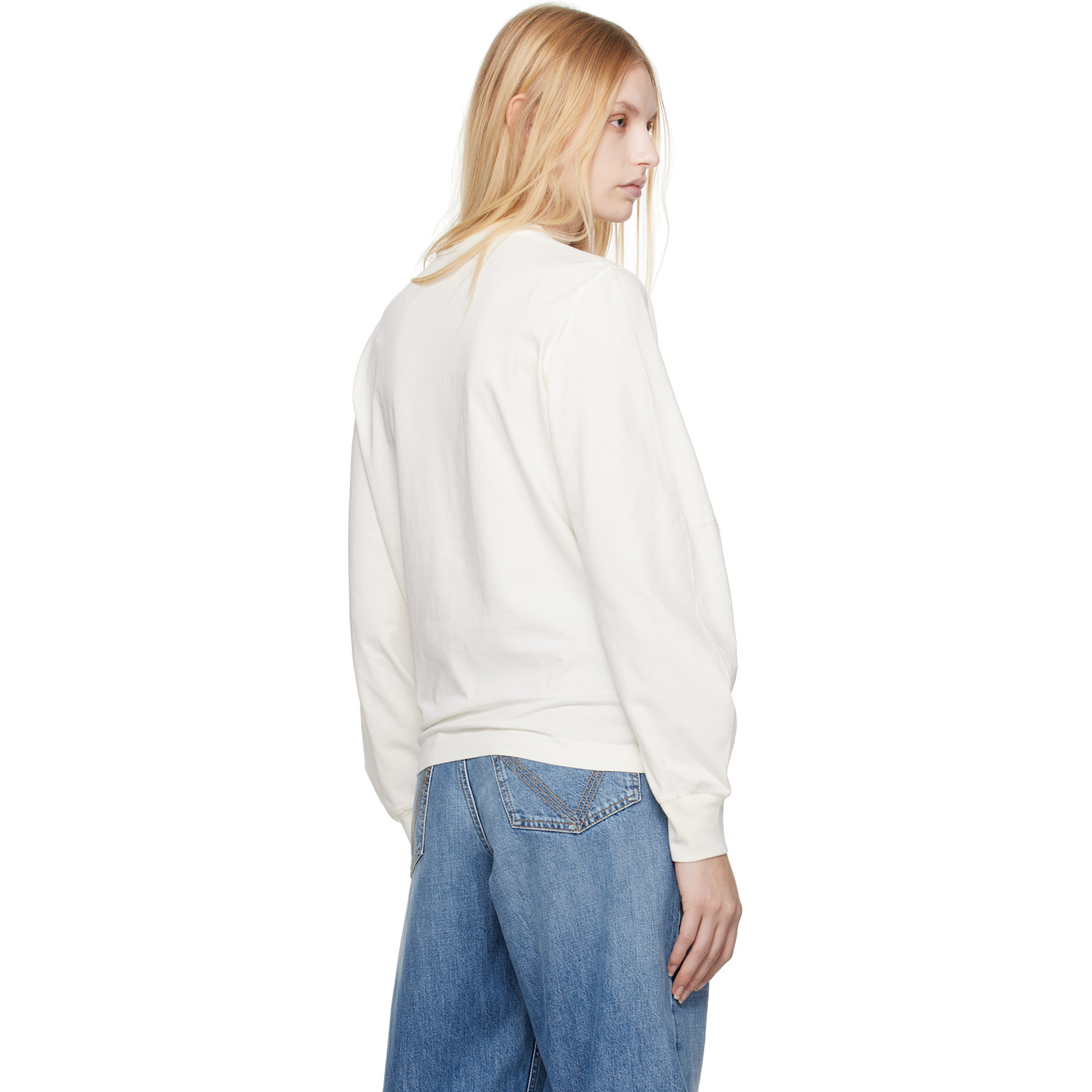  Moncler White Rubber Logo Patch T-shirt 