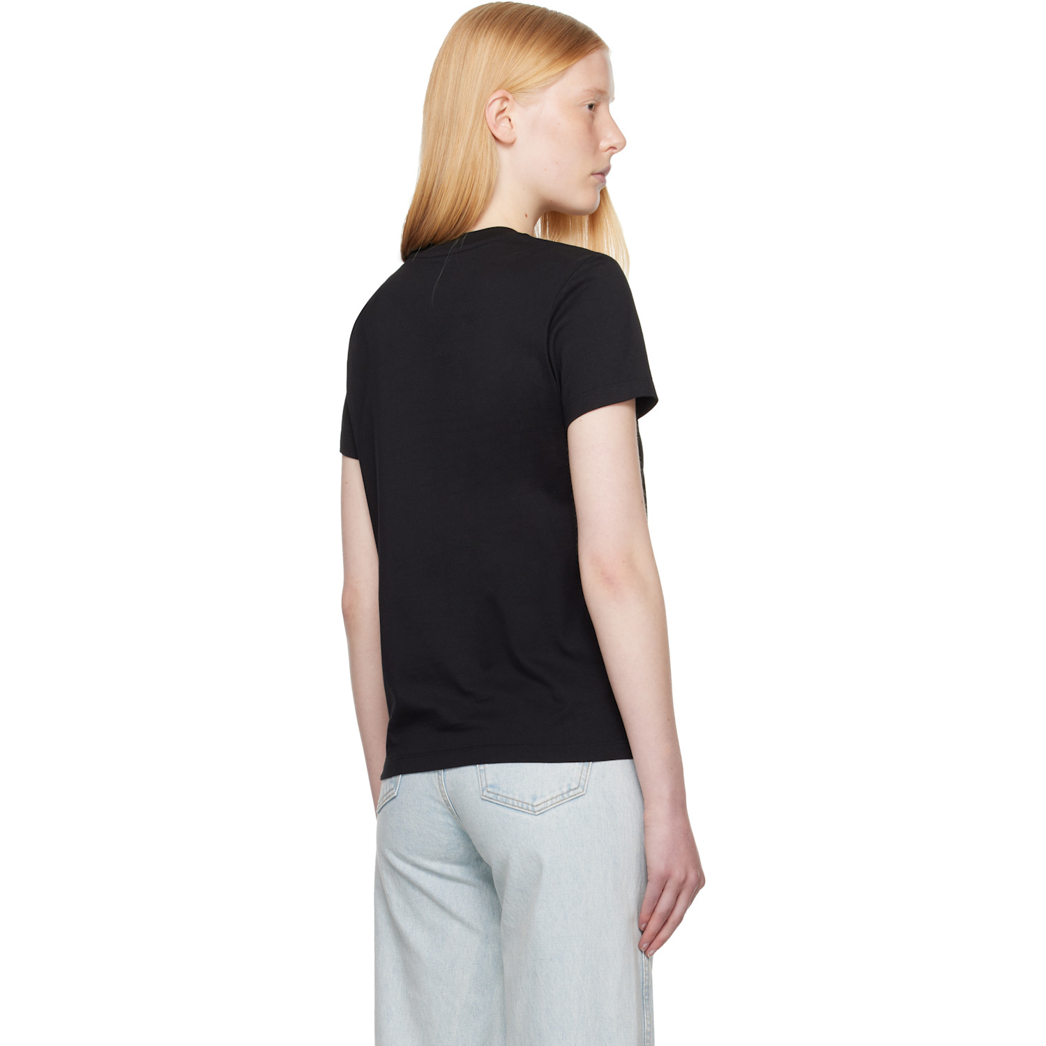  Moncler Black Embroidered-logo T-shirt 